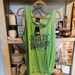 Harley-Davidson Green Tank Top